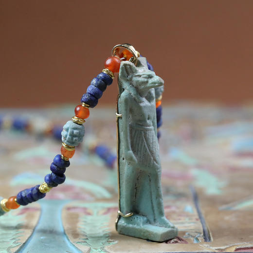 古埃及费昂斯护法神阿努比斯项链