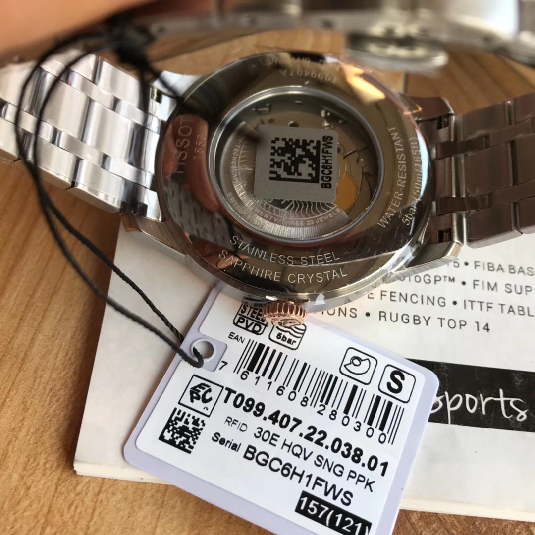 最高版本tissot天梭系列t099杜鲁尔系列机芯改装eta28242功能自动上链