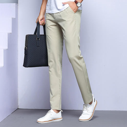 DC-ZY-9868男士休闲西装裤   时尚商务正装修身直筒裤 商品图3
