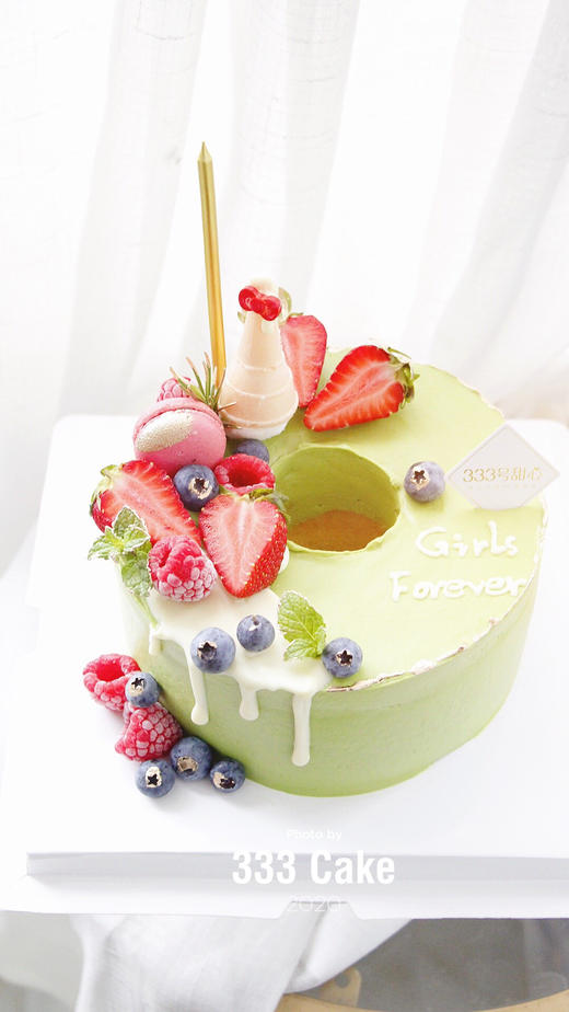 水果奶油蛋糕无夹心少奶油