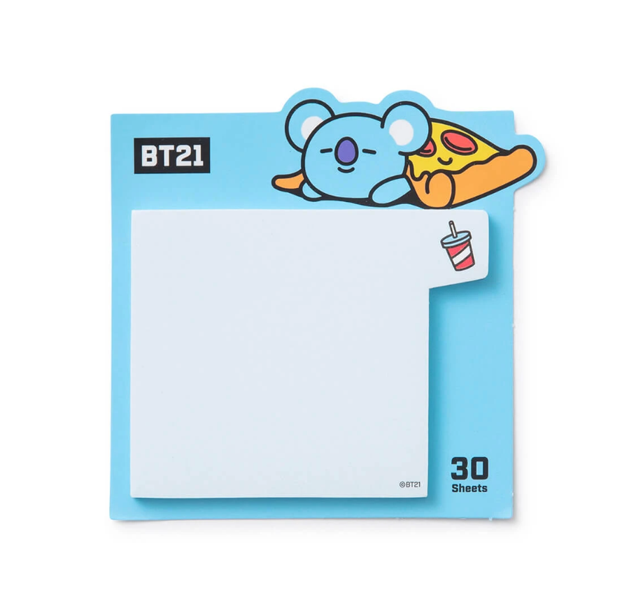 BT21 COOKY SWEET STICKY NOTES考拉便利贴JPY带授权招加盟代理