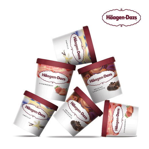 【多口味可选】哈根达斯 冰淇淋草莓/香草/巧克力口味81g*1盒 商品图8