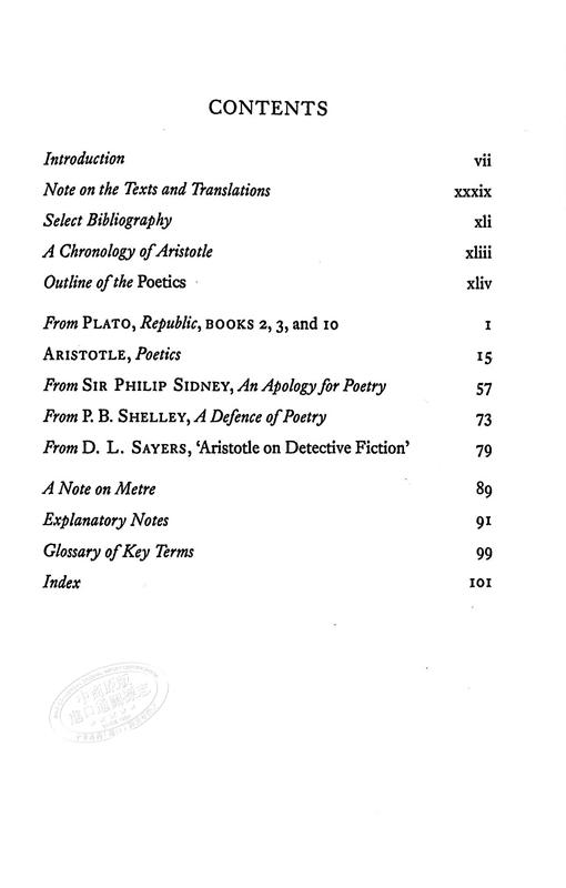 【中商原版】亚里士多德：诗学（牛津世界经典系列）英文原版 Poetics (Oxford Worlds Classics) 商品图4