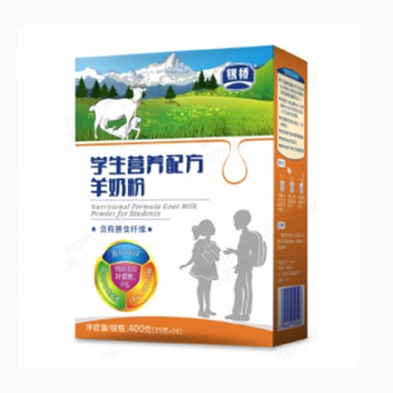 银桥羊奶粉长高儿童青少年学配方羊奶粉高钙高锌营养奶粉小袋400gJPY带授权招加盟代理