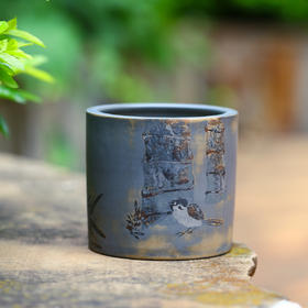 金鹏（守中）笔筒