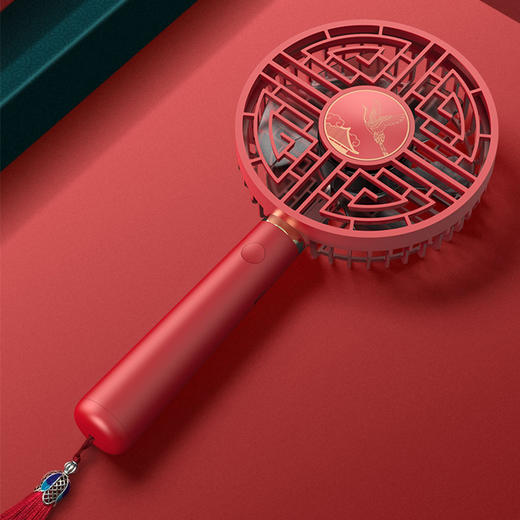 宫扇·复古文创 手持充电风扇 国潮风尚 商品图0