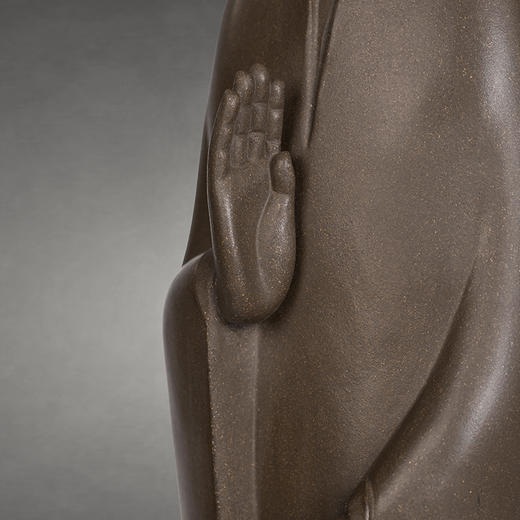 龙德堂陶艺 东方禅意雕塑《观照》 范泽锋督造  陈宗宝 制作 （库存咨询客服） 商品图4