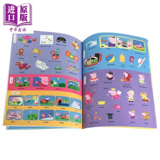 【中商原版】粉红猪1000词配贴纸 Peppa Pig: 1000 First Words Sticker Book 贴纸书 单词启蒙亲子互动游戏读物 英文原版 3-6岁 商品图2