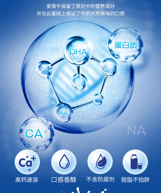 澳洲进口成人奶粉爱薇牛速溶脱脂高钙奶粉1000gJPY带授权招加盟代理 商品图6
