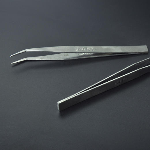 凤凰牌镊子不锈钢直头弯头尖头镊子指钳弯嘴扁头 商品图3