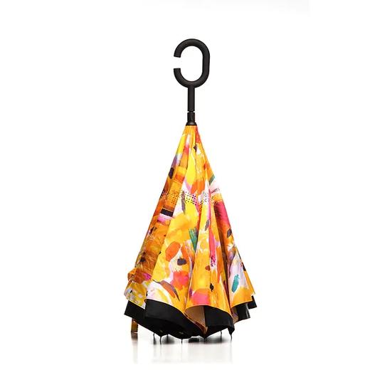 『紫禁城』·反向伞 免持式双层站立车用伞 防风 吴冠中 《紫禁城》 商品图3