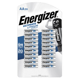 Energizer lithium AA 20 Pack劲量锂电池JPY带授权招加盟代理