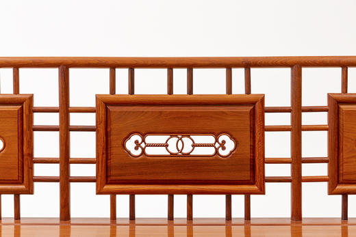 红桥红  家具严选  缅甸花梨（大果紫檀）  【小轩窗 沙发 123 六件套】 商品图4