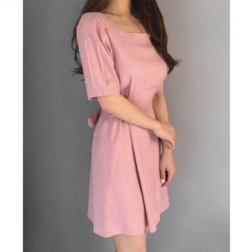 裁缝学苑 AG61女士赫本风收腰方领连衣裙服装纸样裁剪图纸 商品图1