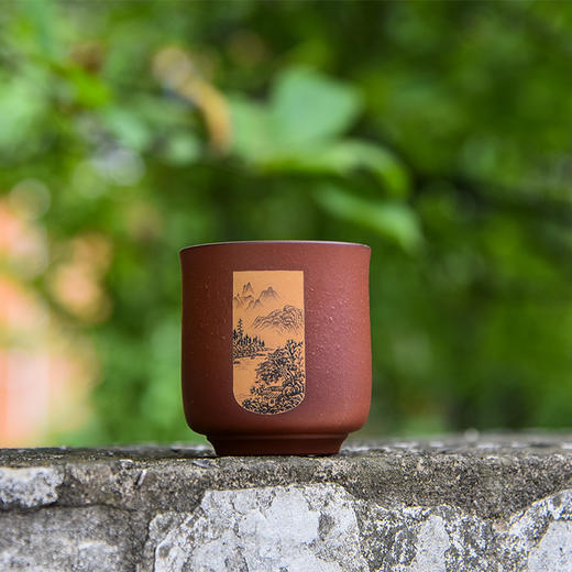 玄同陶山水茶碗 商品图0