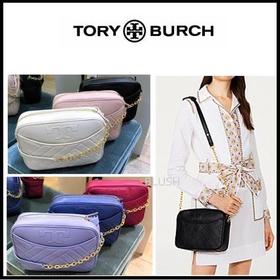 国内现货 Tory Burch /TB 经典小香风链条包 大logo斜纹斜挎包 大号