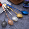 【餐具】304不锈钢沙拉勺长柄叉勺一体勺子 创意家用学生水果叉子汤勺 商品缩略图1