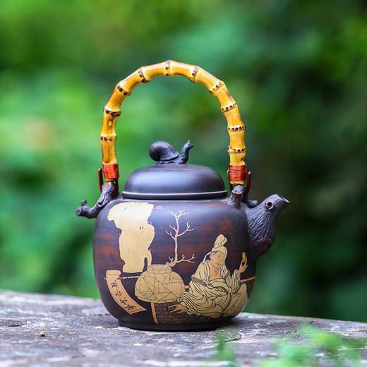 豆进贵山水提梁壶 商品图0