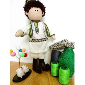 新聋艺工作室 新疆人偶娃娃（小偶男）