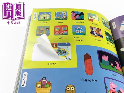 【中商原版】粉红猪1000词配贴纸 Peppa Pig: 1000 First Words Sticker Book 贴纸书 单词启蒙亲子互动游戏读物 英文原版 3-6岁 商品图4