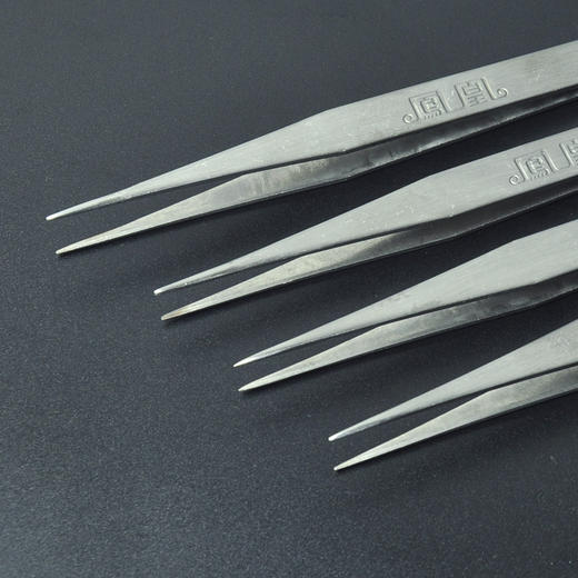 凤凰牌镊子不锈钢直头弯头尖头镊子指钳弯嘴扁头 商品图4