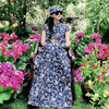 东篱把酒印花连衣裙  |现货加急发 |杨丽萍老师同款 商品缩略图6
