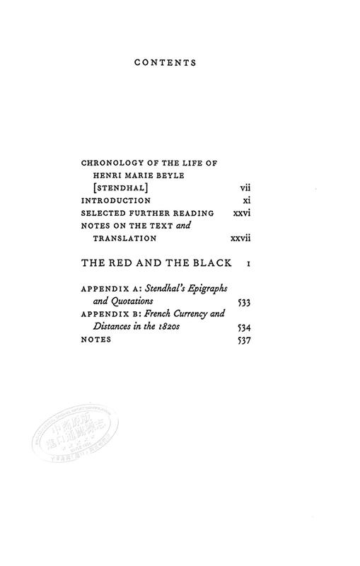 【中商原版】红与黑 英文原版 The Red and the Black 司汤达 商品图4