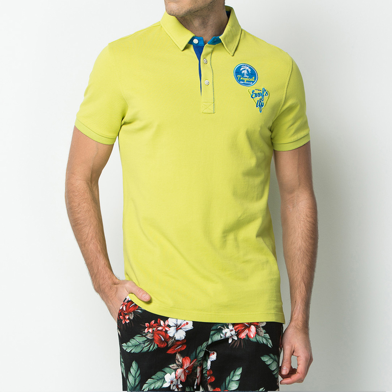 Marco Azzali 荧光黄POLO衫 T3670700