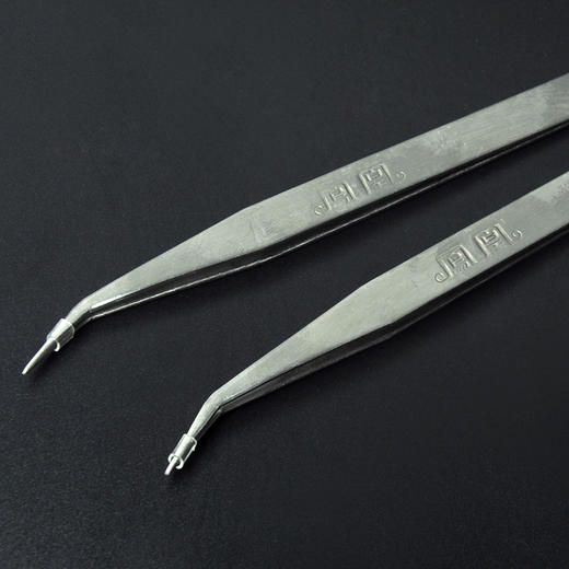 凤凰牌镊子不锈钢直头弯头尖头镊子指钳弯嘴扁头 商品图2