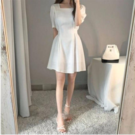 裁缝学苑 AG61女士赫本风收腰方领连衣裙服装纸样裁剪图纸 商品图3