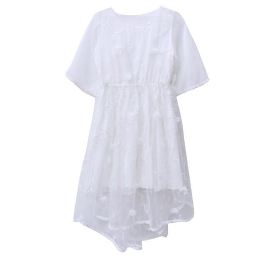 YN-8827（有亲子码）夏季2020新款童装淑女中大童绣花公主裙 商品图4