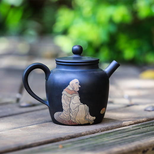 孔凡庚  何建合作罗汉壶 商品图0