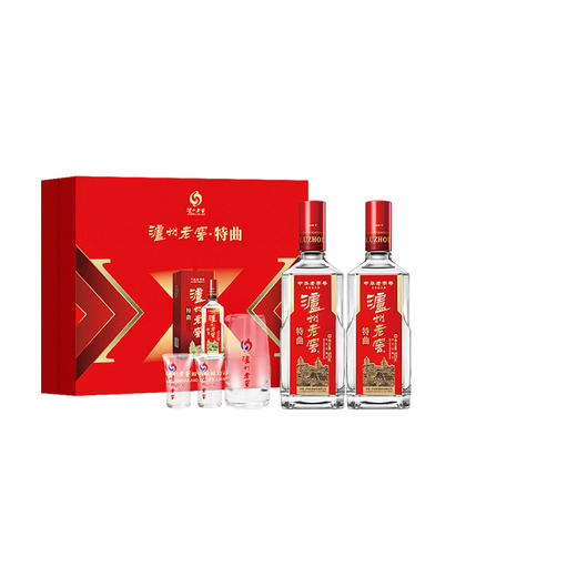 【泸州老窖酒名堂】52度 泸州老窖中华老字号特曲（第十代） 500ml*2 礼盒装 商品图0