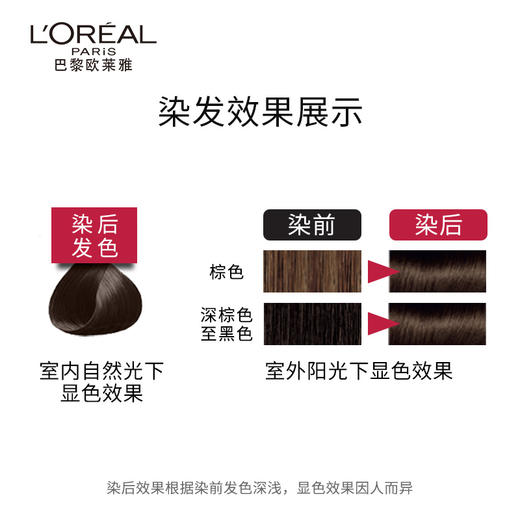 欧莱雅卓韵霜赋活养护染发霜4号172ml（自然棕色） 商品图4