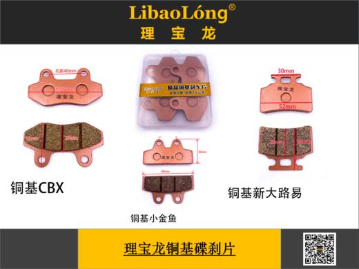 理宝龙铜基碟刹车片（精品专用）（20付/盒） 商品图0