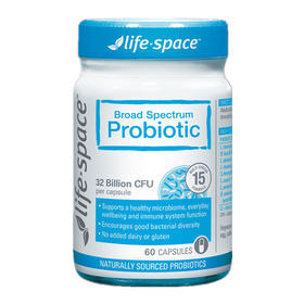【保税】澳洲 life space成人益生菌 益生元 成人调理肠胃60粒 澳洲原装进口