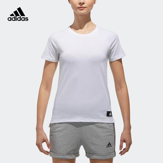 【特价】Adidas阿迪达斯 SS T Pleats 女款运动型格短袖T恤 商品图0