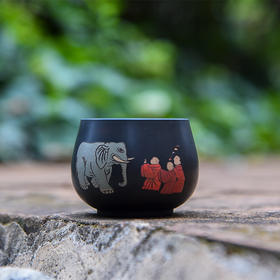 玄同陶人物茶碗