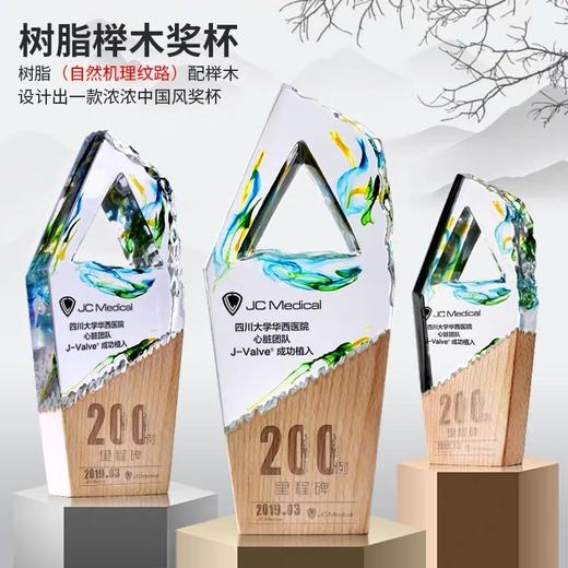 新款奖杯定制定做创意木质奖牌优秀员工比赛表彰荣誉颁奖制作刻字 商品图4