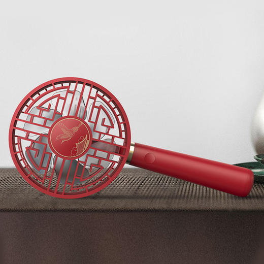 宫扇·复古文创 手持充电风扇 国潮风尚 商品图1