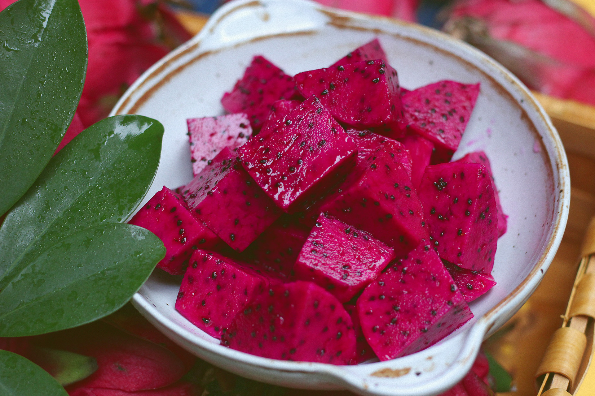 极柚台湾大红红心火龙果约48斤箱