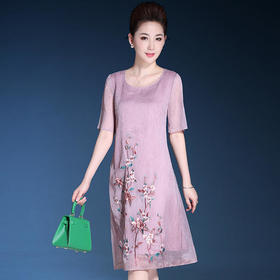 DYSL-Q3836高端定位绣花复古宽松连衣裙