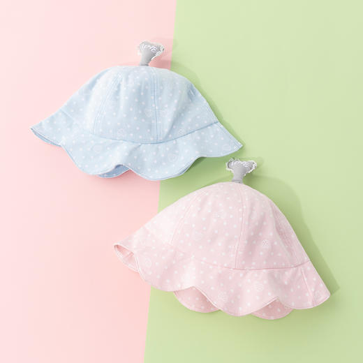 贝贝怡男女宝宝外出渔夫帽夏季薄款透气儿童透气防晒遮阳帽太阳帽201P2245
 商品图3