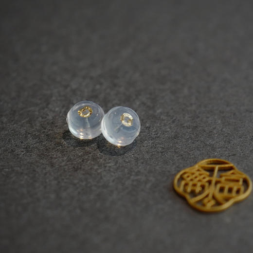 进口18k金防滑固定硅胶耳堵  单独拍不发货 商品图1