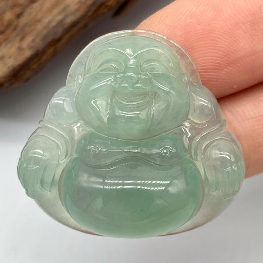 派瑞翡翠 翡翠佛 冰种 绿色 商品图2