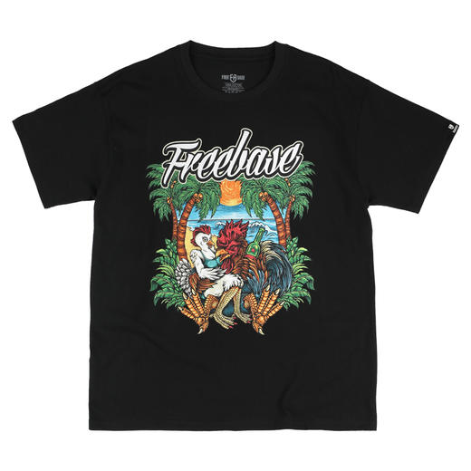 [59.9一件]自由基地流行夏季男女款纯棉宽大情侣个性印花圆领潮牌短袖T恤衫 MT-1629 商品图2