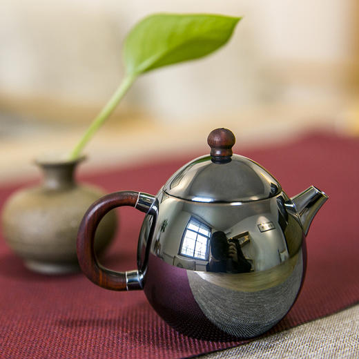 龙蛋泡茶壶足银材质手作养生实用