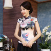 AN-61501夏新款复古牡丹真丝唐装旗袍上衣 商品缩略图0