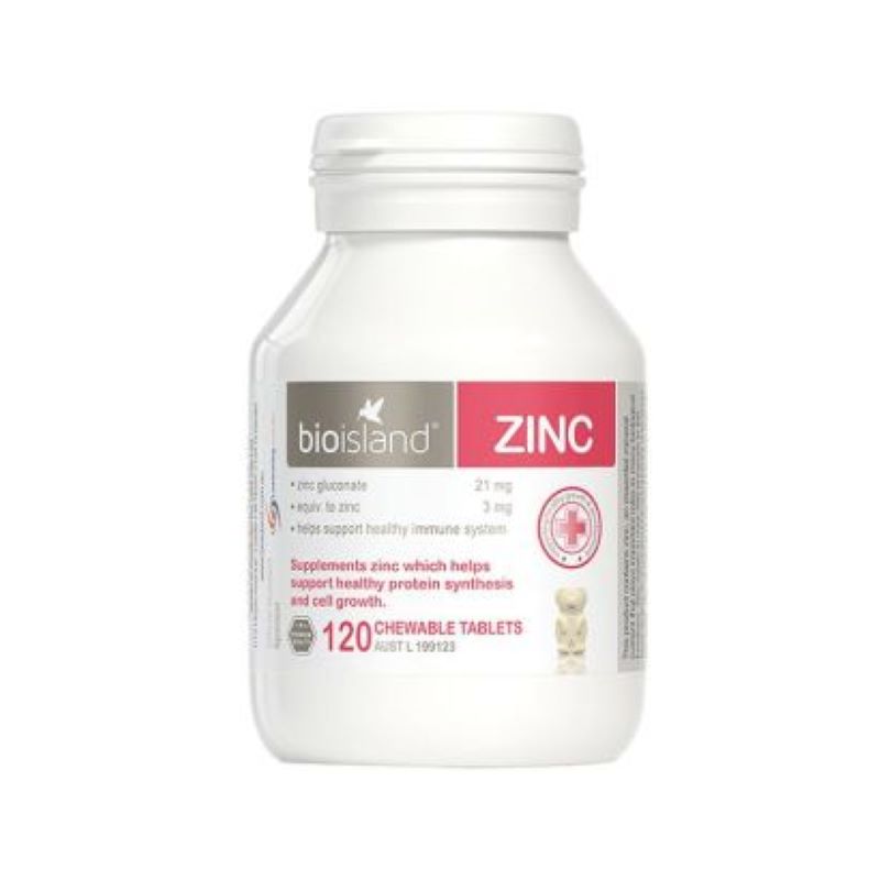 澳洲Bioisland 儿童补锌片120粒 新西兰直邮JPY带授权招加盟代理