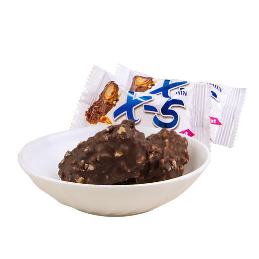 X-5 花生夹心代可可脂巧克力制品自立袋114g*2（效期21.4月份） 商品图3